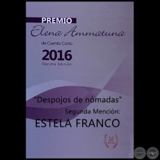 DESPOJOS DE NMADAS - Por ESTELA FRANCO - Ao 2016